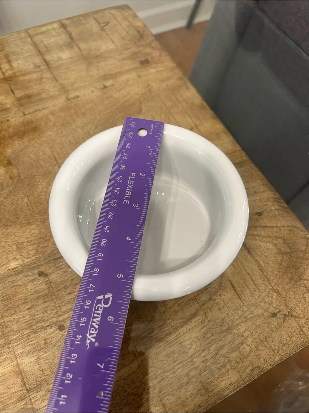 Crate&Barrel White Ceramic Serving Bowl